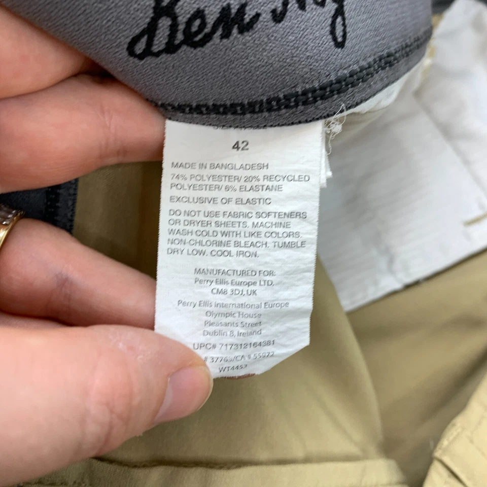 Pantalones Cortos de Golf Chinos Atléticos Ben Hogan Para Hombre Cintura 42 Tostado Frente Plano 9" Foto 3 de 4