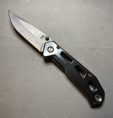 Gerber Airlift Folding Knife Frame Lock Plain Edge Blade