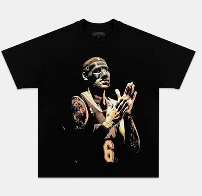 Allstar Bron Power Drive T Shirt 100% Cotton Basketball Player T-Shirt