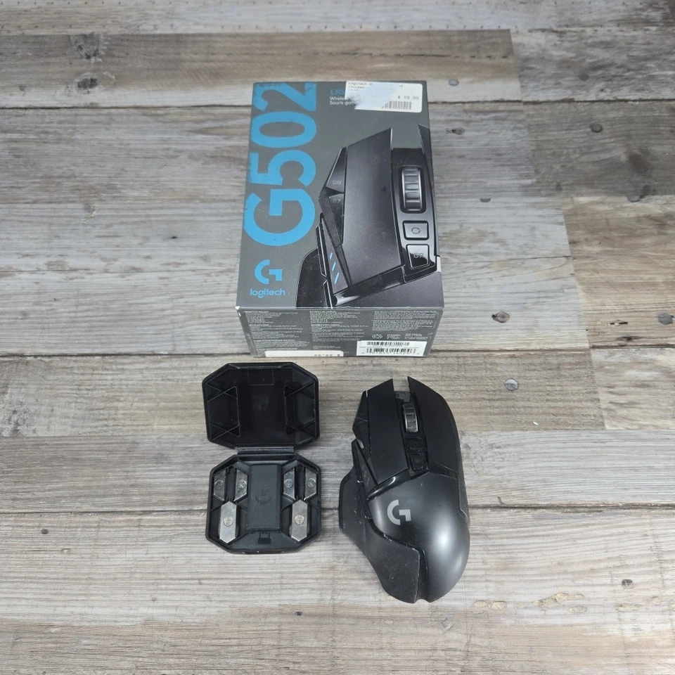 Logitech G502 Lightspeed Kabellose Gaming Maus Abstimmbare Gewichte ohne Dongle/Kabel