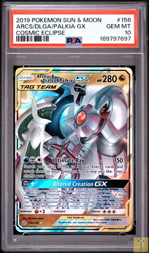 Arceus & Dialga & Palkia-GX graded PSA 10 for sale on eBay