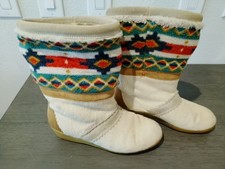 Stivali da sci vintage Tecnica Made in Italy capelli di capra veri Apres taglia 39 US 7 Native Triba