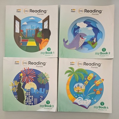 1st Grade HMH Into Reading MyBook Set Volumes 1-4 Student No marks FREE SHIPPING