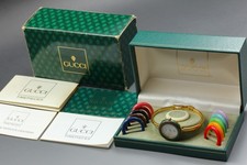 Vintage Gucci Change Bezel 11/12 12 Colors Women's Quartz Watch 26mm 7J 0686320