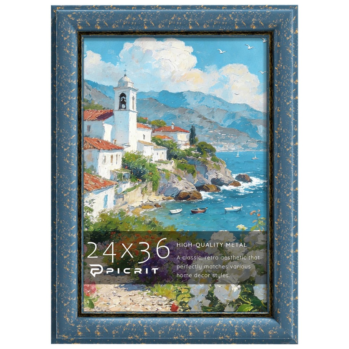 Picrit 24x36 Poster Frame, Vintage 24 x 36 Picture Frame, Retro
