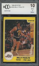 1984 Star #233 Billy Paultz Mint Or Better BCCG 10