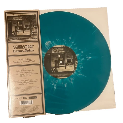 Elton John Tumbleweed Connection Green Splatter Vinyl Album LP New free post