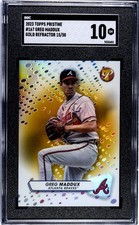 2023 Topps Pristine - Greg Maddux #167 Gold Refractor /50 Atlanta Braves SGC 10