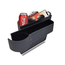 Car seat gap filler organizer,multifunctional car seat Black