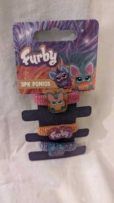 4 Stück Furby Haar Bommeln Bänder Krawatten 