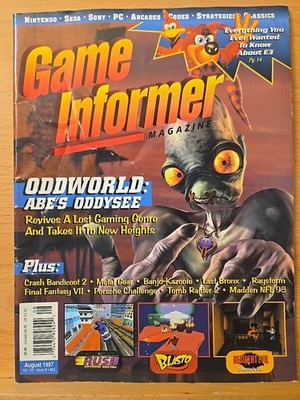 Game Informer Vintage Video Game Magazine #52 August 1997 Oddworld Abe ...