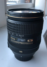 NIKON AF-S 24-120mm f/4 G  ED VR Lens WITH FRONT AND REAR CAPS AND HOOD