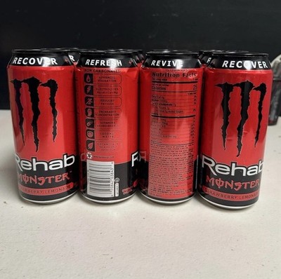 12 Pack Monster Energy Monster Rehab Strawberry Lemonade + Energy