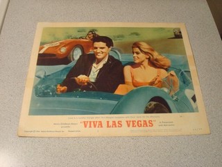 Elvis Presley 1964 Original Lobby Card Viva Las Vegas Racing Car Ann Margret #2