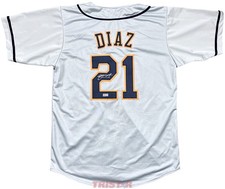 Yainer Diaz Signed Autographed Houston Custom Jersey TRISTAR