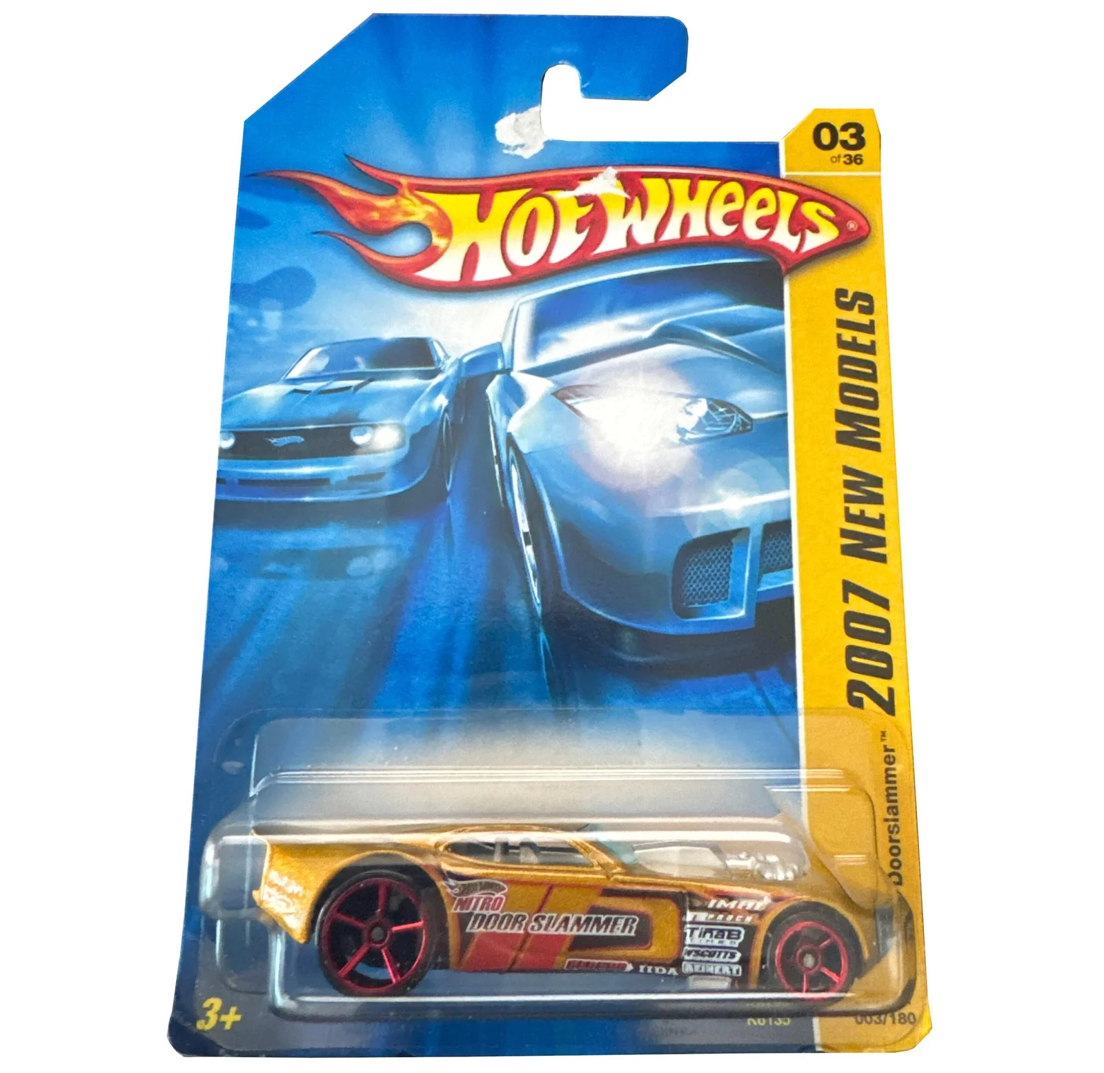 Hot Wheels 2007 New Models Nitro Doorslammer Yellow Toy # K6135
