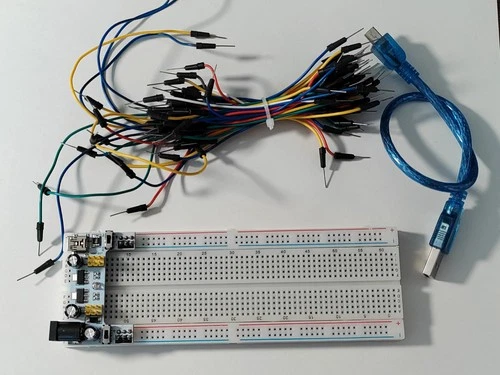 Breadboard + Power Modell + USB Kabel + Jumper Kabel Set Breadboard Kit Arduino