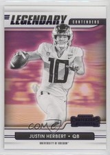 2021 Panini Contenders Draft Picks Legendary Purple Justin Herbert #9 0h3b