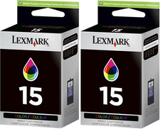 New Genuine Lexmark 15 2PK Ink Cartridges Box Z Series Z2300 X Series X2630