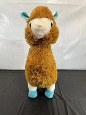 Kellytoy Stuffed Llama Alpaca Plush Brown 14" Stuffed Animal