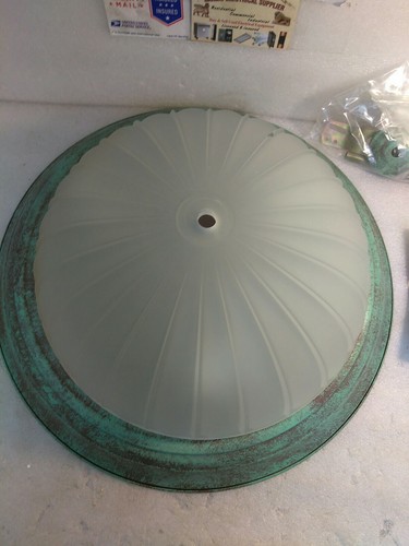 15" GOLDEN LIGHTING CEILING FLUSH MOUNT LIGHT 9217-15 VG, 3LIGHT (APTR2) - Picture 3 of 7