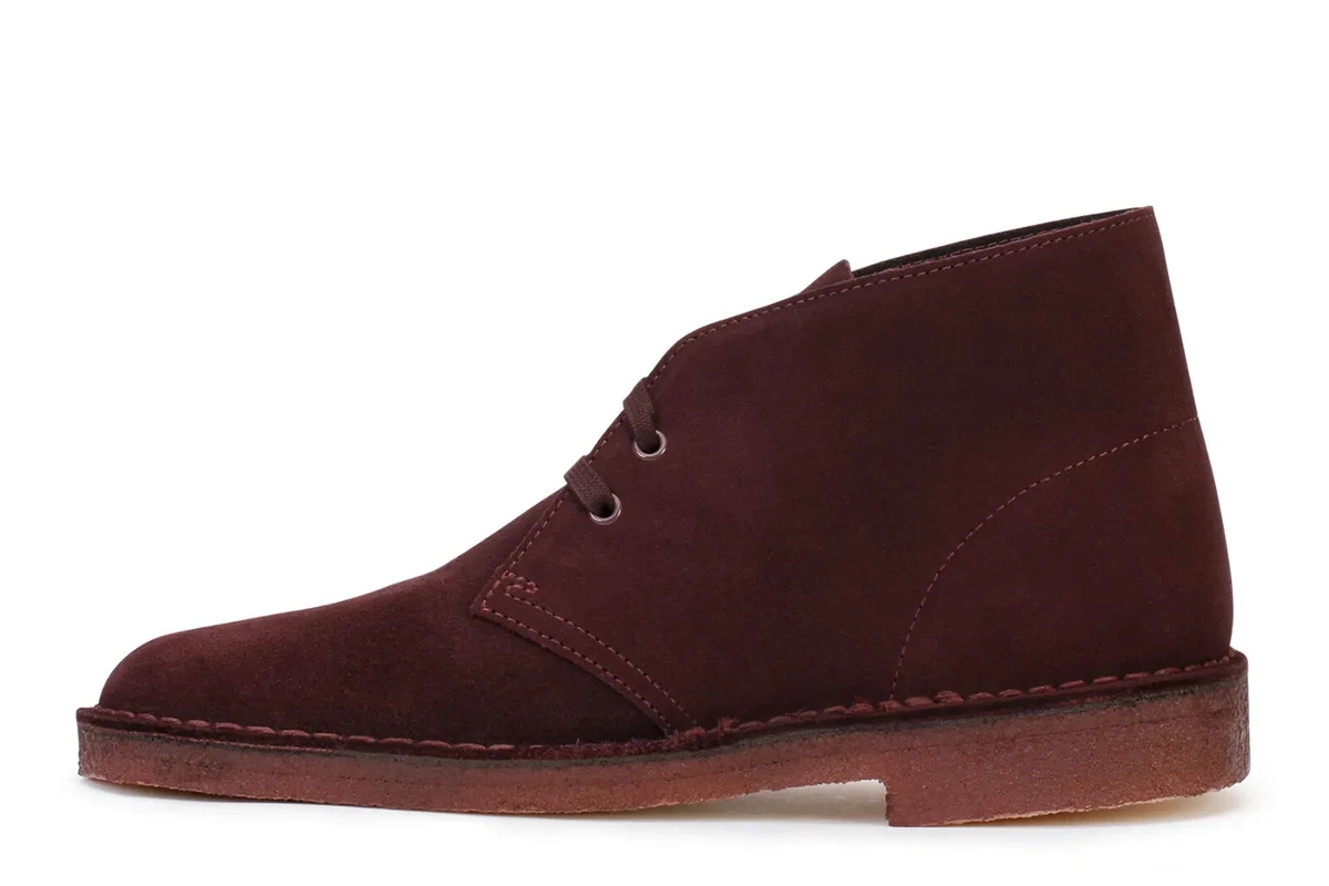 Burgundy desert boots sale