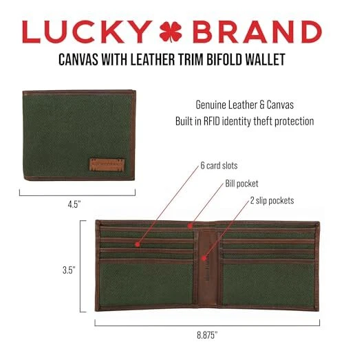 Plegable para hombre | Ventana de identificación | Ranuras para tarjetas | Cuero | Organización | Duradero | Elegante Foto 3 de 4