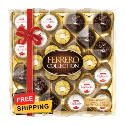 Ferrero Collection, Milk Dark Chocolate & Coconut, Luxury Chocolate Gift Box, 24