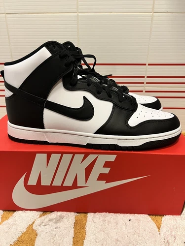 Men Nike Dunk High Retro Panda Black White Sneakers DD1399-105 sz 13 