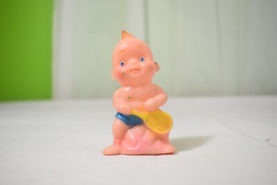 Vintage Reliance Products Squeaker Toy Kitschy Tennis Baby Rubber Squeak