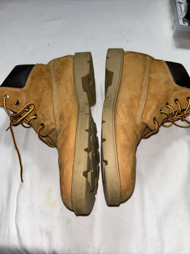 TIMBERLAND 6-Inch Premium Waterproof Boots Wheat Nubuck Boy’s Sz 7 - Изображение 3 из 4