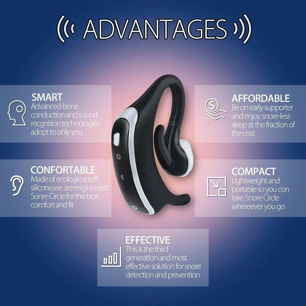Snore Circle YA1313 Smart Anti Snoring Earphone eBay