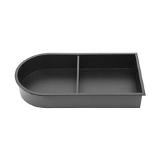 Stainless Steel Shower Niche 12" X 24", No Tile Needed Arched Niche Double Shelf
