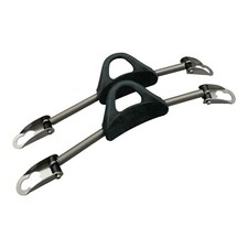 Flossenriemen Edelstahl Spring Fin Straps für Standardflossen (rutschfest) Gr. L
