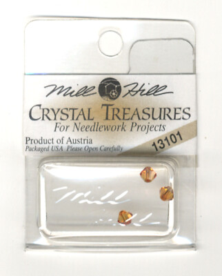 Mill Hill Crystal Treasures ~ Rondele Chili Pepper AB #13101