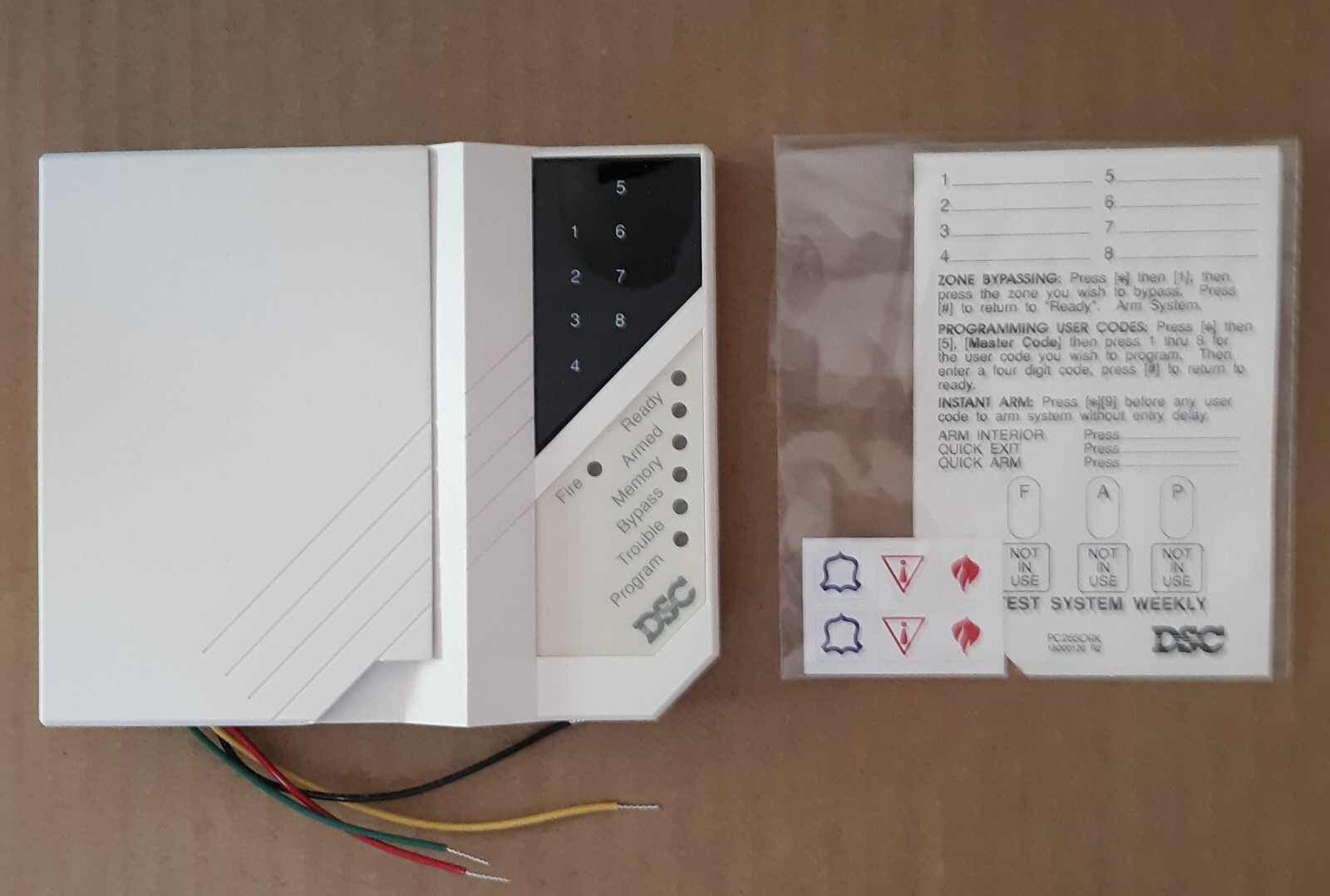 DSC PC2550 Classic Security Alarm System w/ Keypad (New/Vintage/NOS)