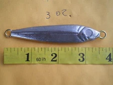 15 PCS. SALTWATER ANCHOVY FISH JIG LURE, 3 OZ. UNPAINTED