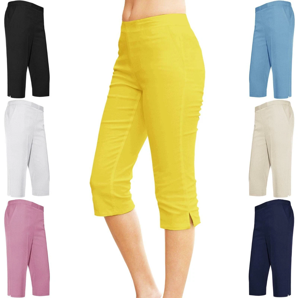 Ladies cropped store shorts