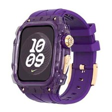 Transparent PC Robust Case Silikon Armband Mod Kit Für Apple Watch 10 11 46 mm