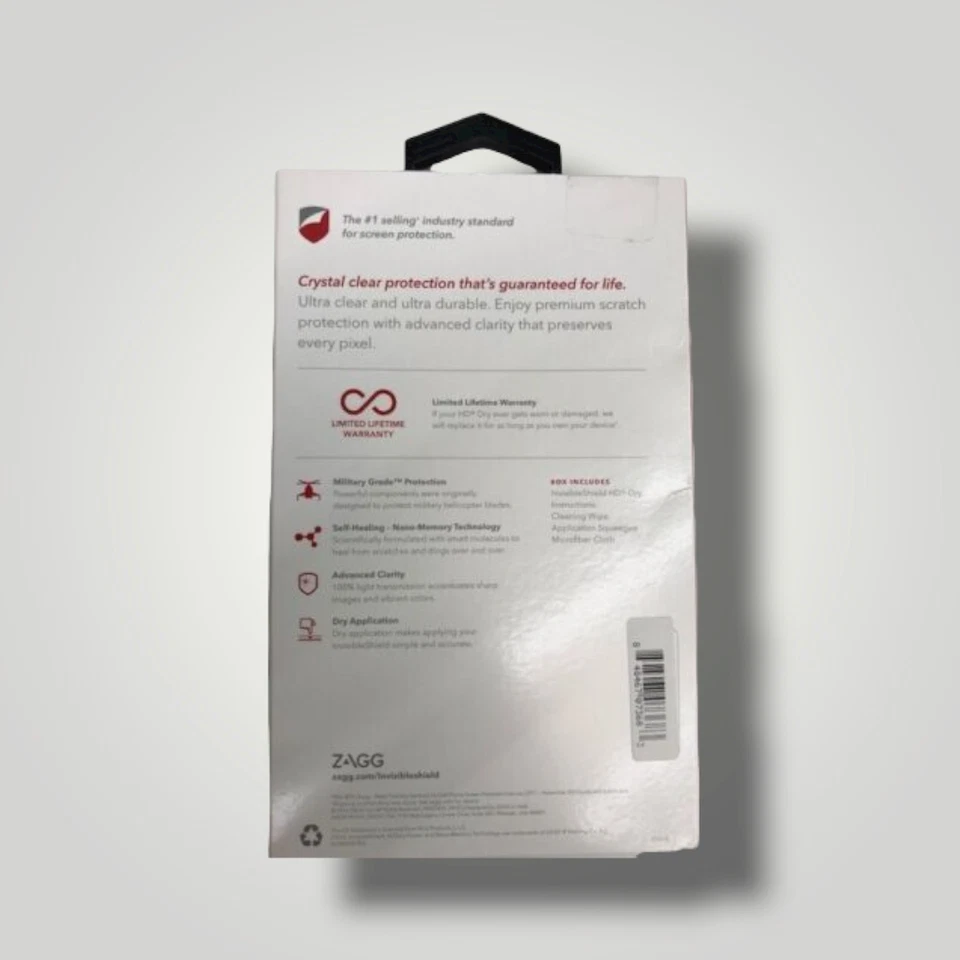 Zagg Invisible Shield HD Film Screen Protector for LG K30 / Harmony 2 - Clear - Image 2 of 2