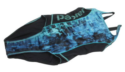 JAKED Swimwear Women's 2XS Suit Stretchy Patterned Logo