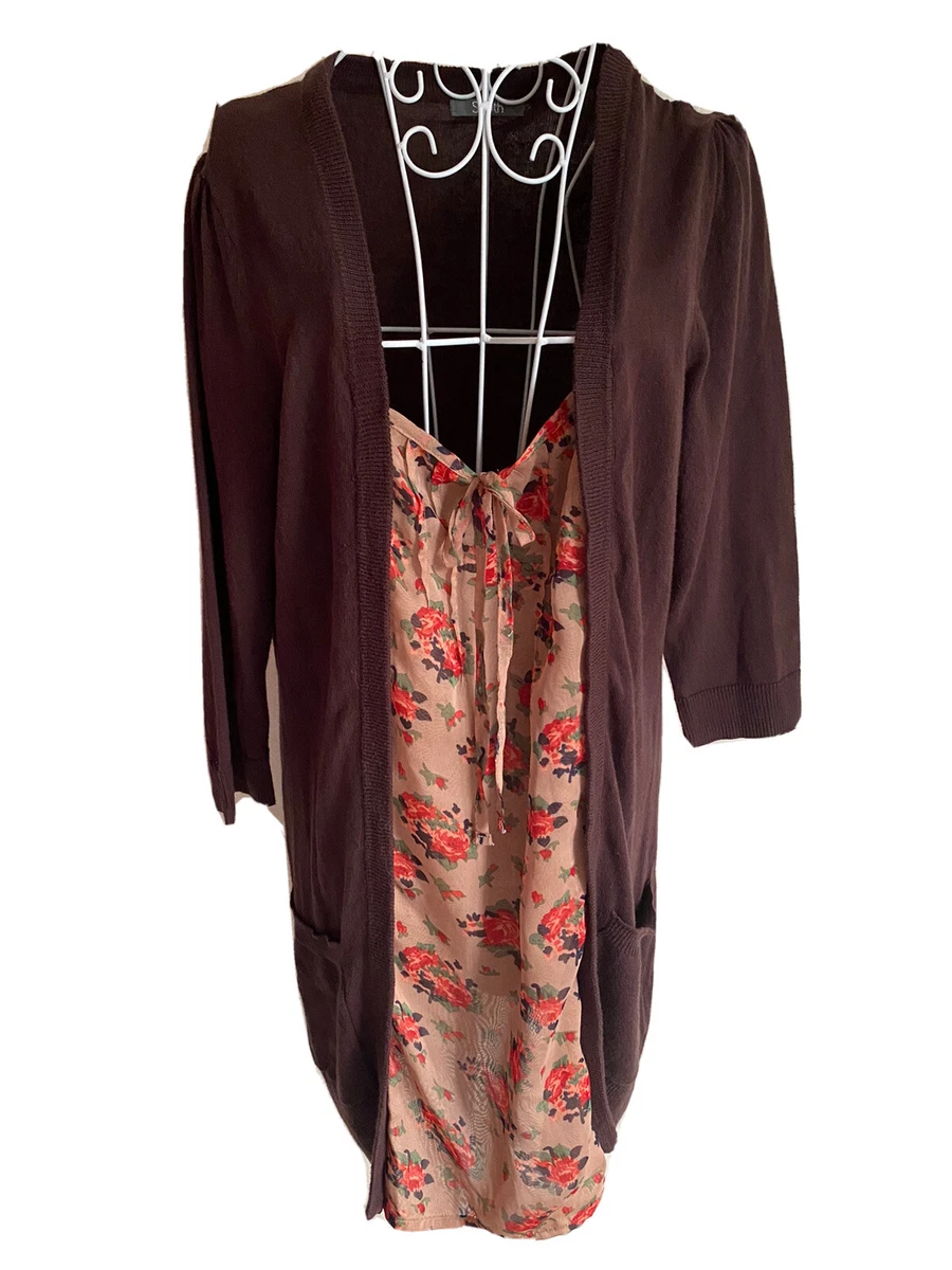 Jumper with shop blouse insert