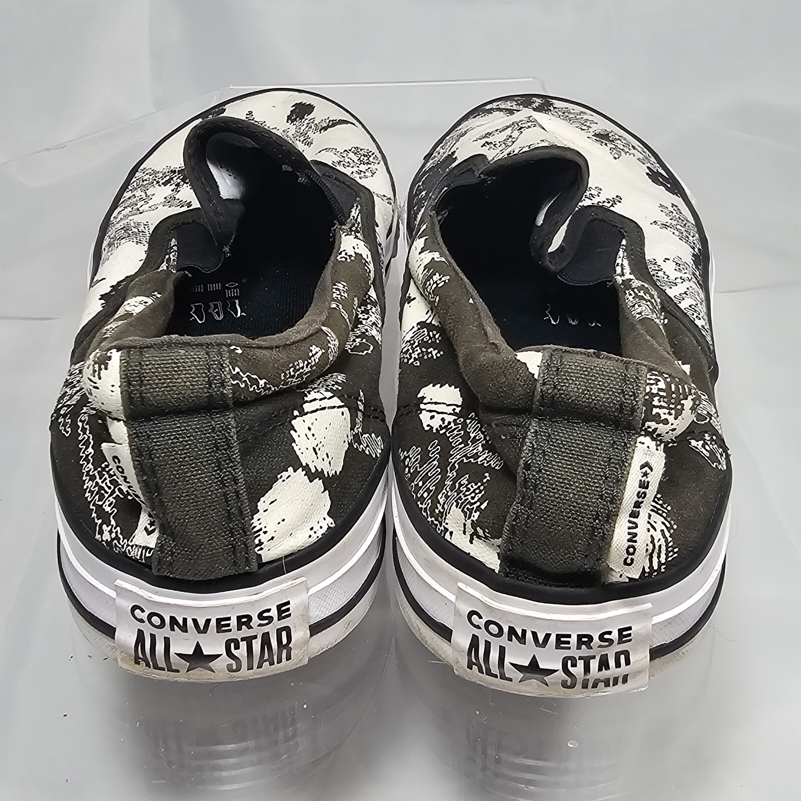 CONVERSE CTAS  DOUBLE GORE SLIP-ON FLORAL FUSION Black/White Women 10 Sneakers thumbnail 8