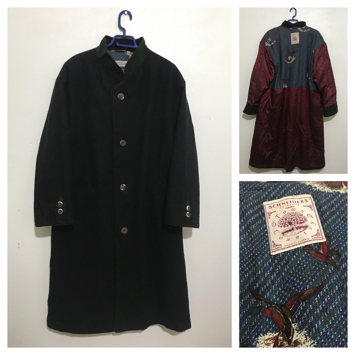 【タグ付き】SCHNEIDERS SALZBURG / ウールコート a469 SCHNEIDERS SALZBURG Trench coat vergin Wool lined Men's