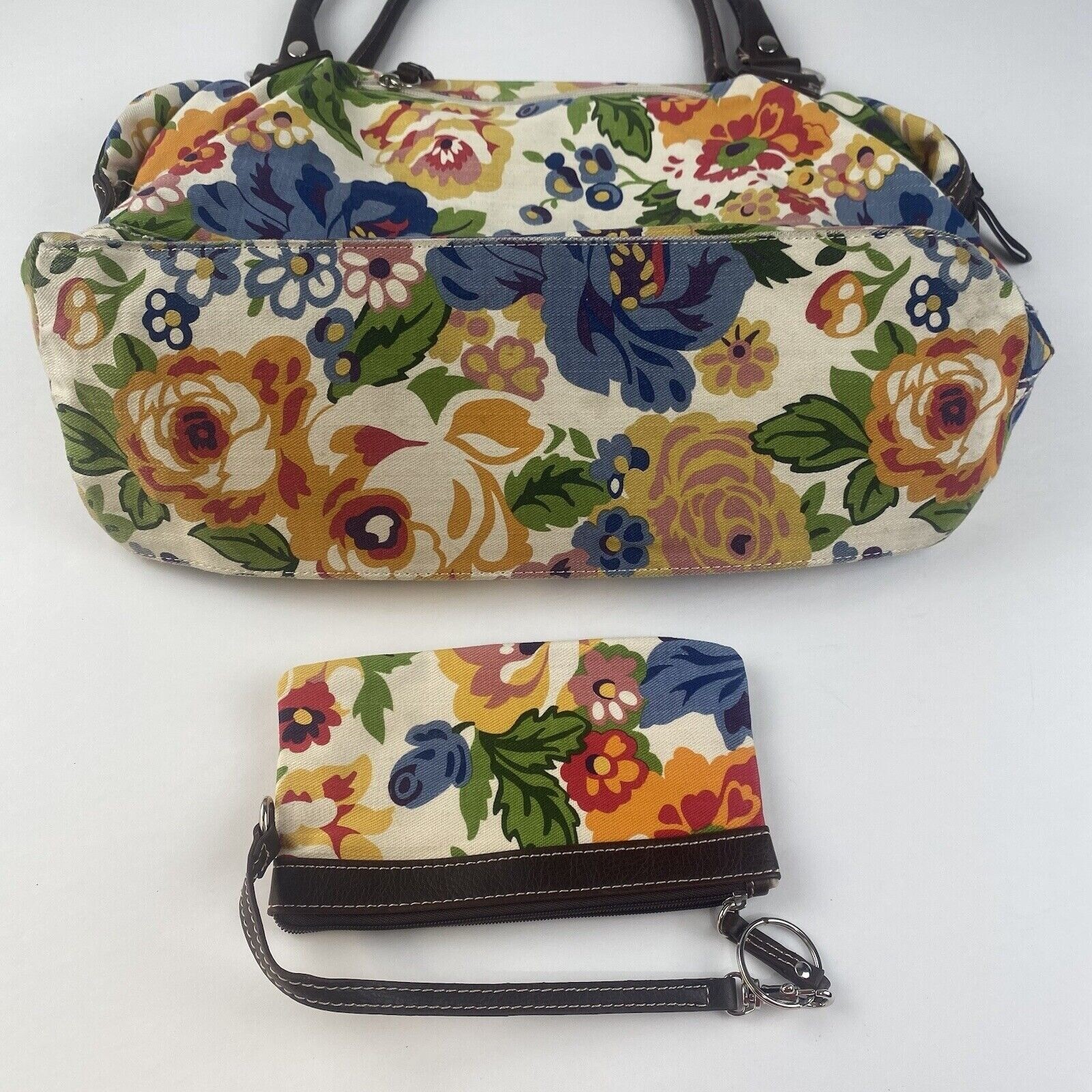 Giani Bernini Womens Medium Handbag Cloth Hobo Shoulder Bag Tote Pockets Used
