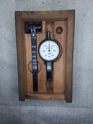 Dial Test Indicator in Wooden Box. US Customs TAX included!