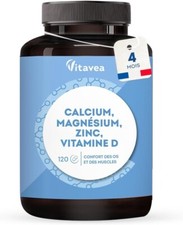 Calcium, Magnésium, Zinc, Vitamine D3 - Confort Os et Muscles - Complexe santé