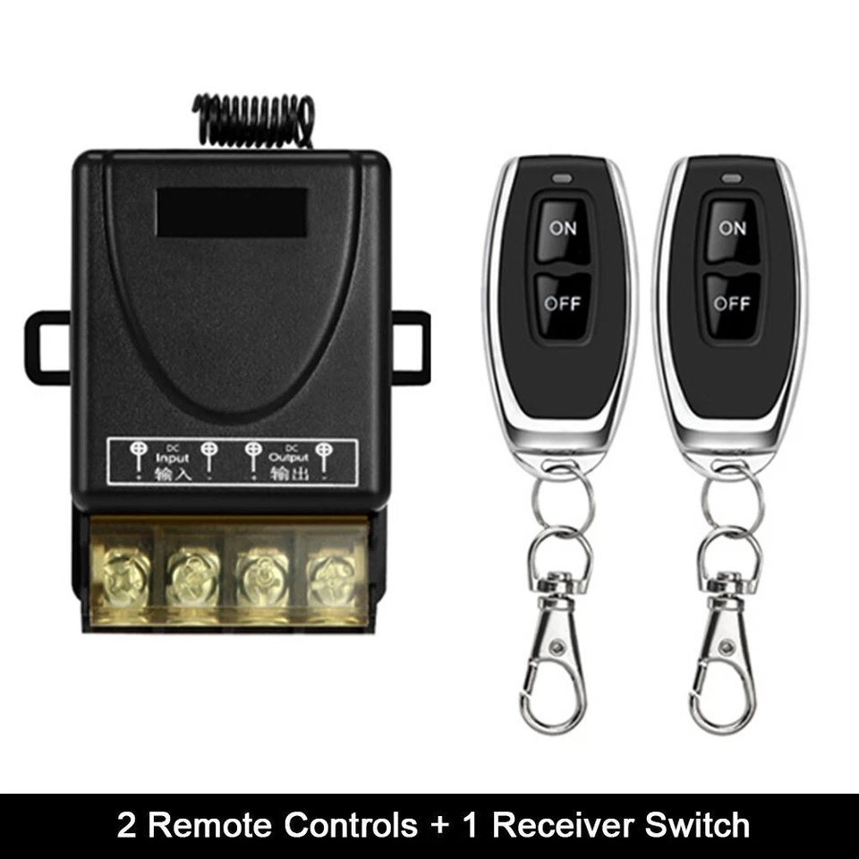 12V-48V 433Mhz Funk Empfänger Relais Schalter Funkfernsteuerung Mit 2 Funksender - Bild 2 von 4