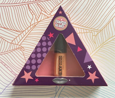 Soap & Glory Sexy Mother Pucker Lippenglanz SUPER-PEACH 4ml Brandneu im Karton