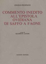 Commento inedito all'epistola ovidiana di Saffo a Faone - Angelo Poliziano